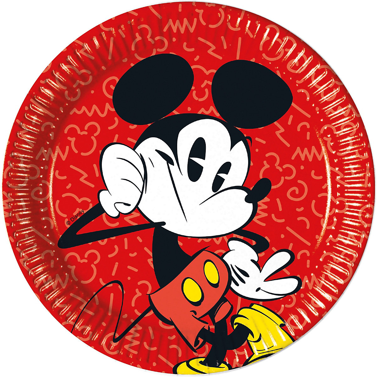 Papp-Partyteller   Mickey Mouse Suoer Cool, Ø 23 cm, 8 Stück