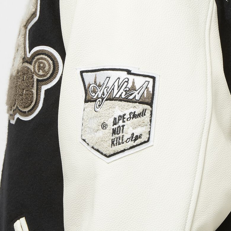 A Bathing Ape Varsity Jacket black