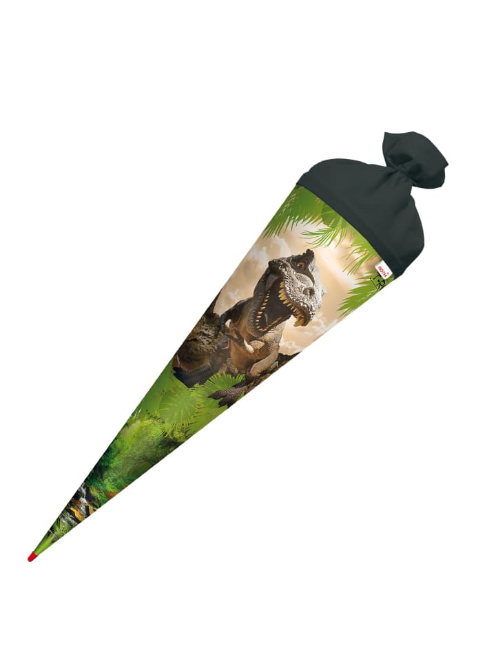 ROTH Set Schultüte groß Tyrannosaurus 70 cm mit Schleife in Bunt günstig kaufen onesize