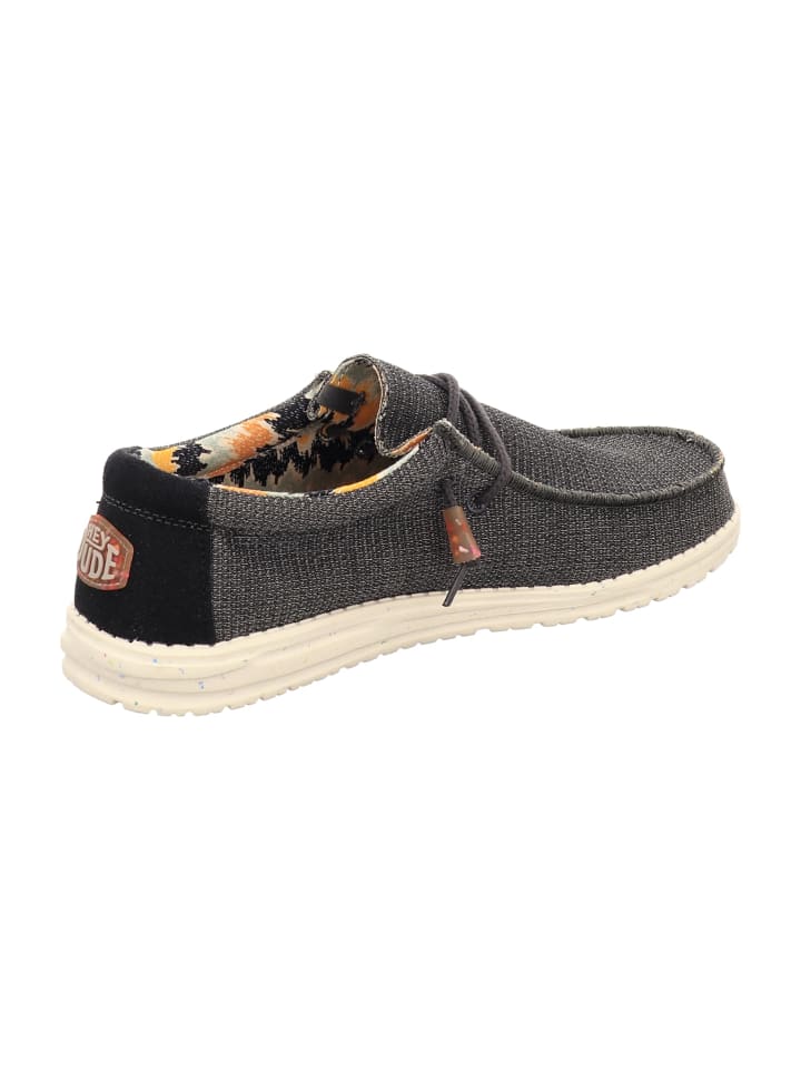 Hey Dude Mokassin Schnürschuhe in Grau günstig kaufen