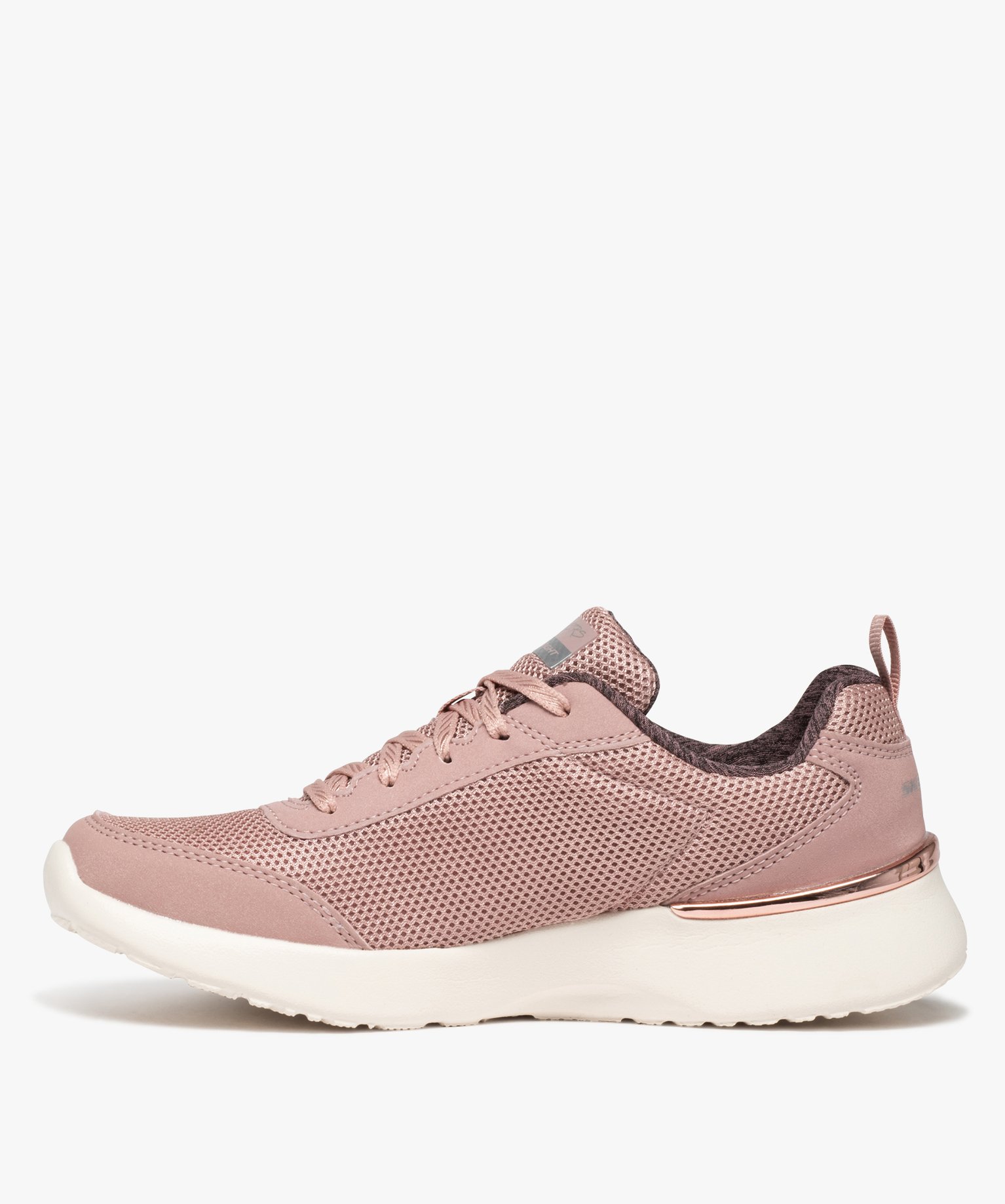 Baskets femme légères avec détails métallisés - Skechers rose | GEMO