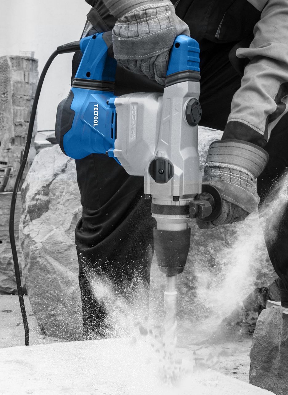 TECTOOL SDS-MAX BOHRHAMMER TRH 1500 [230V - EU] - 1500W, 480 U/MIN, 12J, INKL. KOFFER U. BOHRER