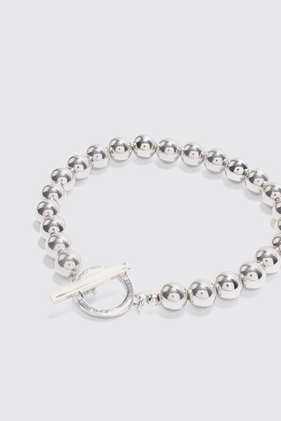 Silbernes Armband mit Metall-Detail