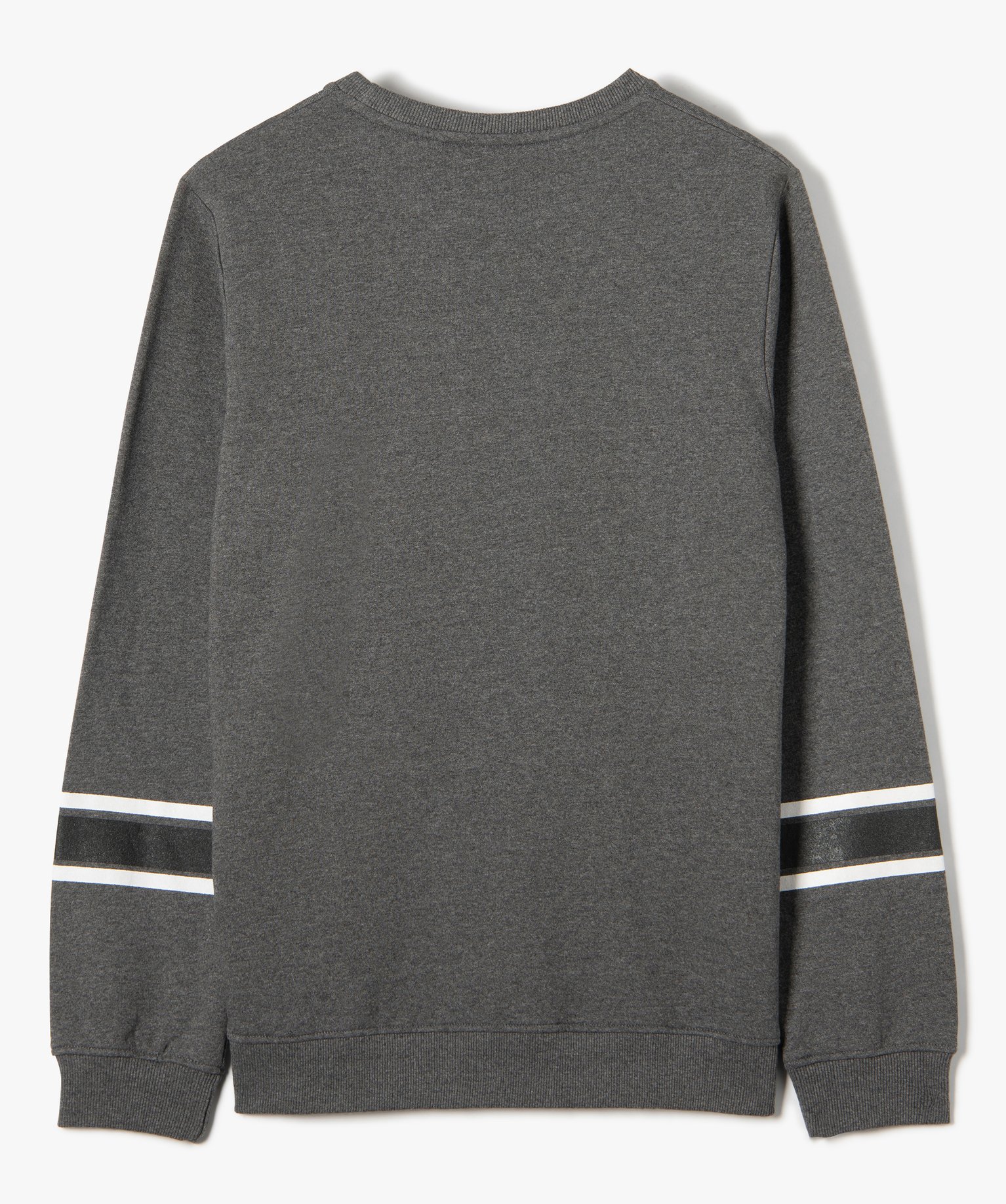 Sweat Garçon molletonné inscription velours - Yale University gris | GEMO