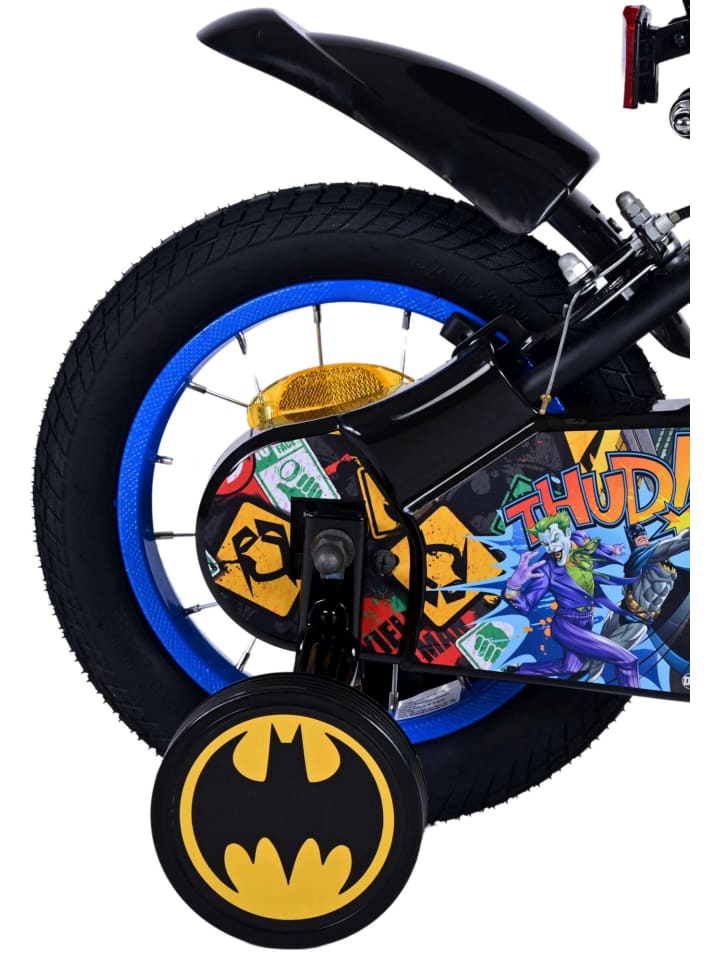Volare Kinderfahrrad Batman für Jungen 12 Zoll Kinderrad in Schwarz Fahrrad 3 Jahre günstig kaufen onesize