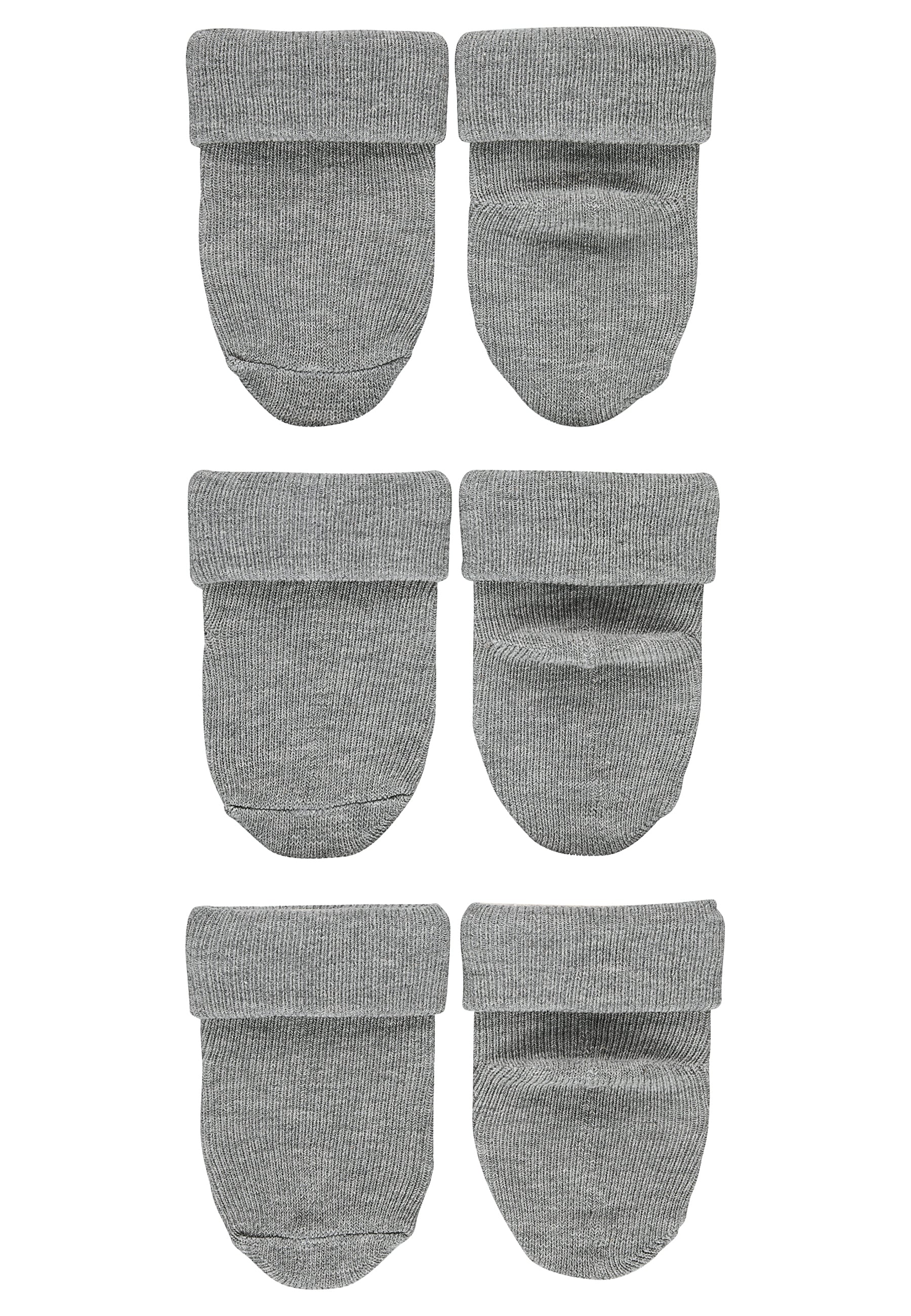 Erstlingssöckchen 3er-Pack uni mit Umschlag