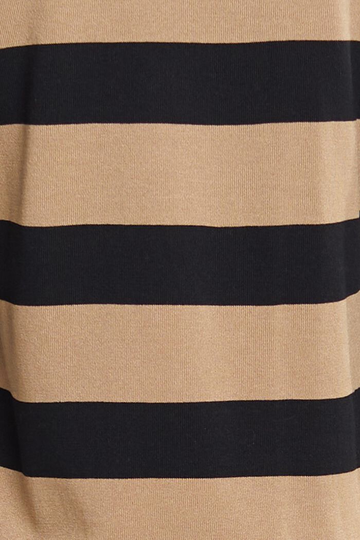 Midikleid aus gestreiftem Jersey