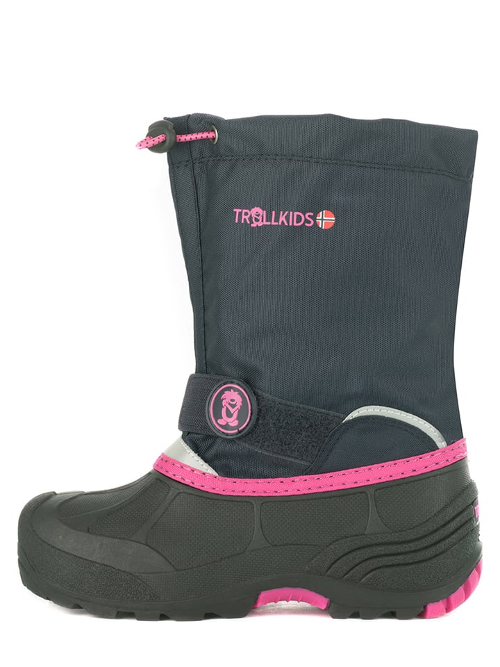 Trollkids Winterboots in Dunkelblau/ Pink günstig kaufen