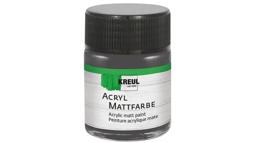KREUL Acryl Mattfarbe 50ml 50 ml Graphitgrau
