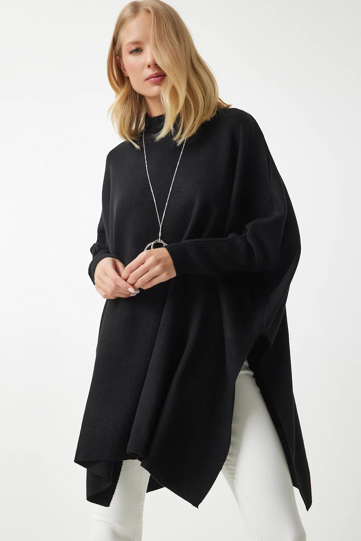 Happiness İstanbul  Pullover - Schwarz - Oversized