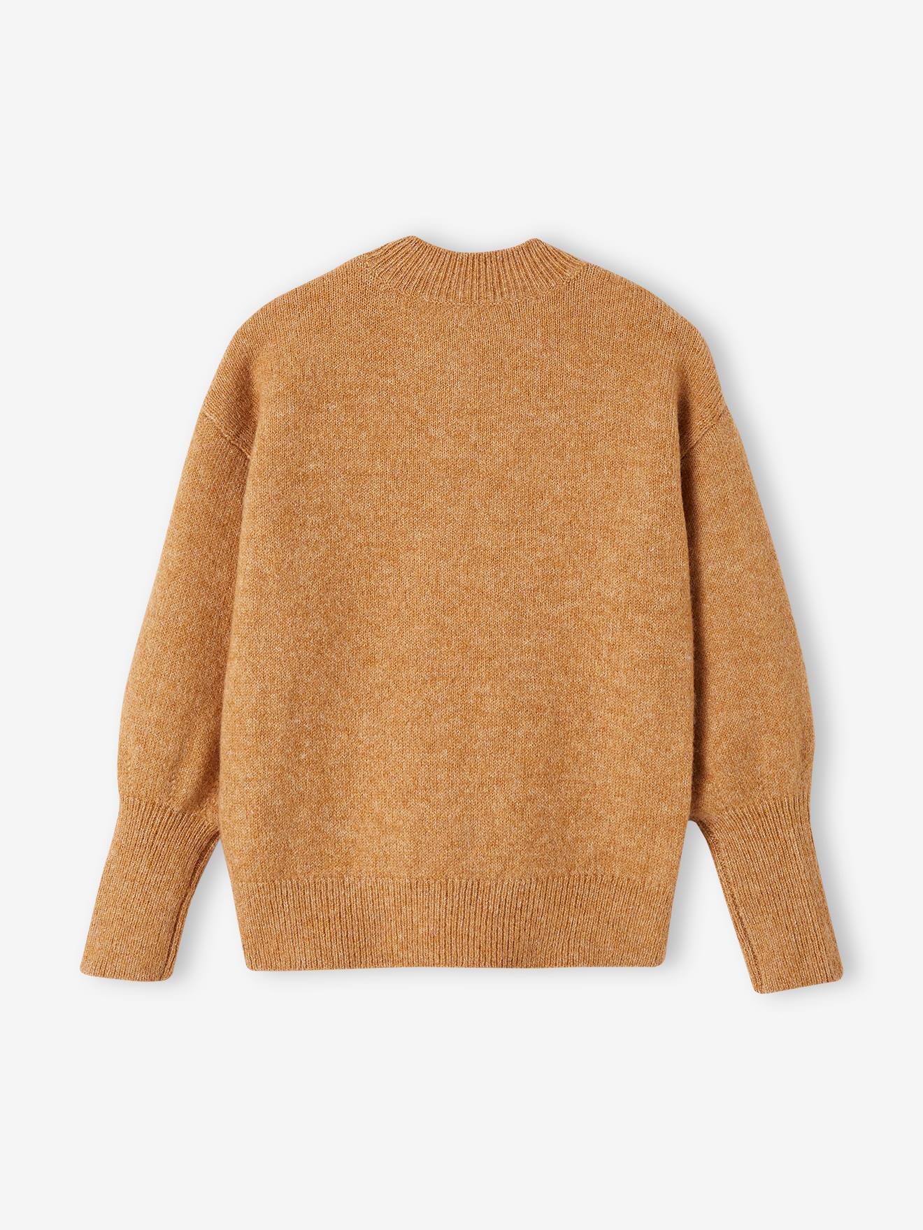 Vertbaudet Mädchen Pullover mit Zopfmuster - bronze