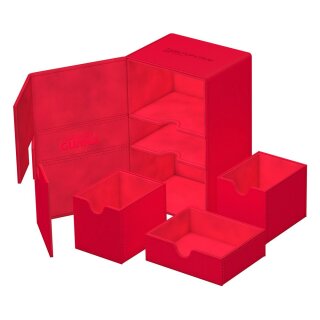 Ultimate Guard Twin Flip`n`Tray 160+ XenoSkin Monocolor - Rot