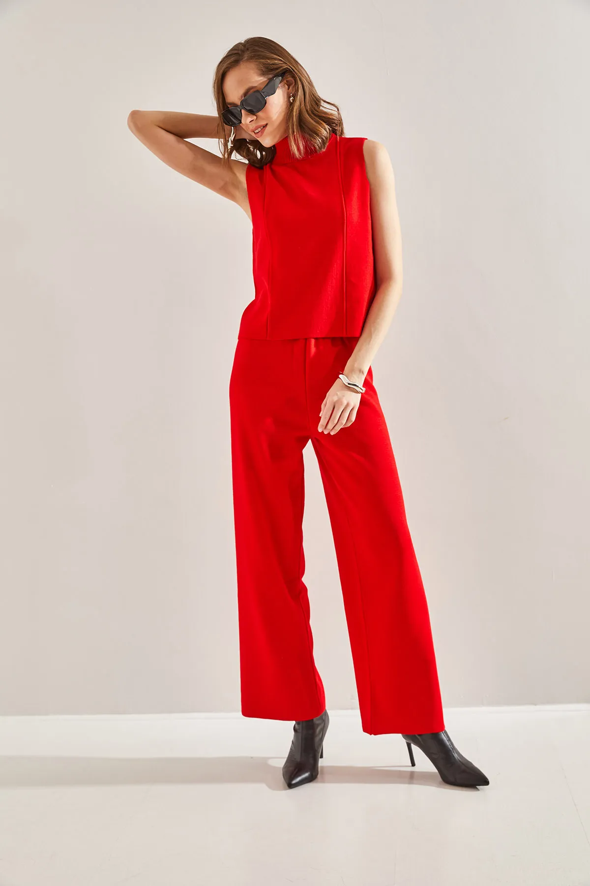 Bianco Lucci  Zweiteiler - Rot - Regular Fit