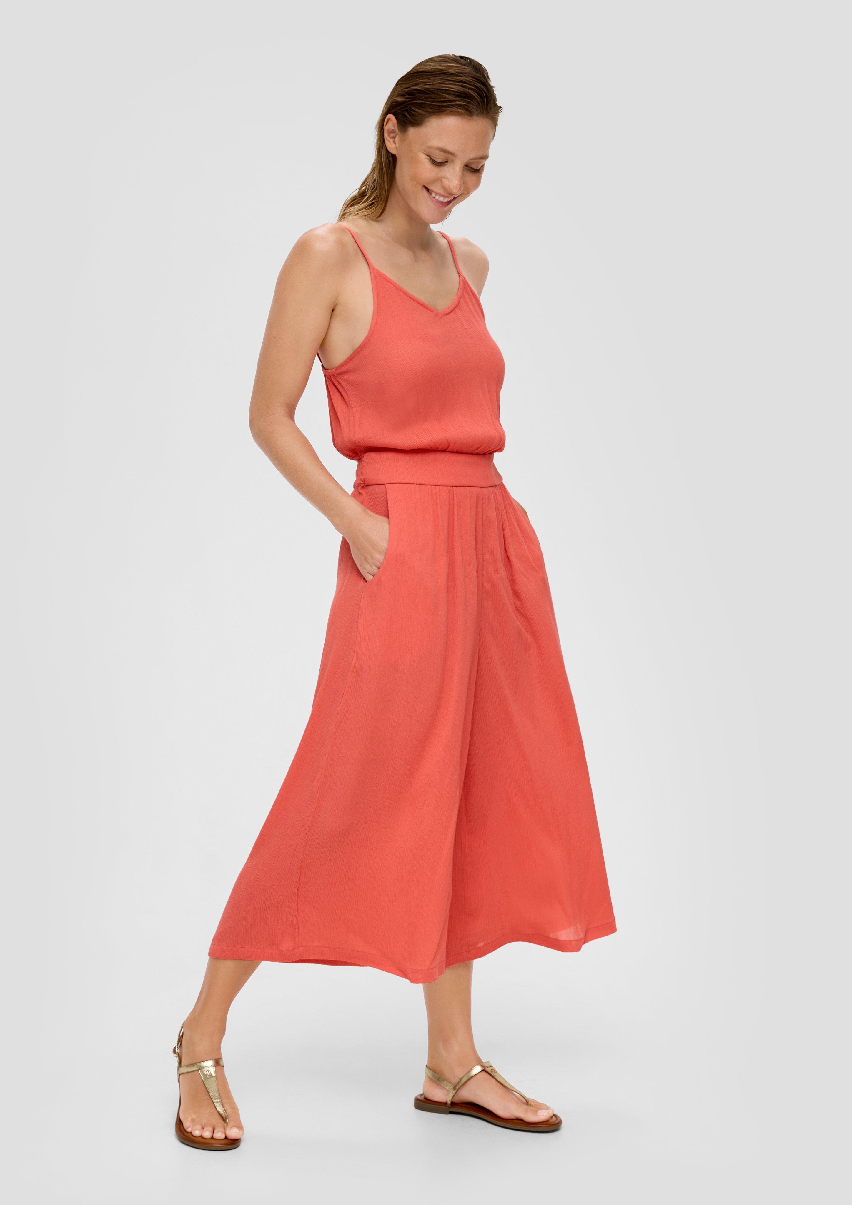 Wide Leg Strand-Jumpsuit aus reiner Viskose  6009047-4502