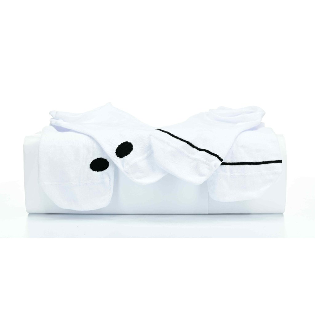 Footic Barefootan Extra Short White Barfußsocken, 2 Paare