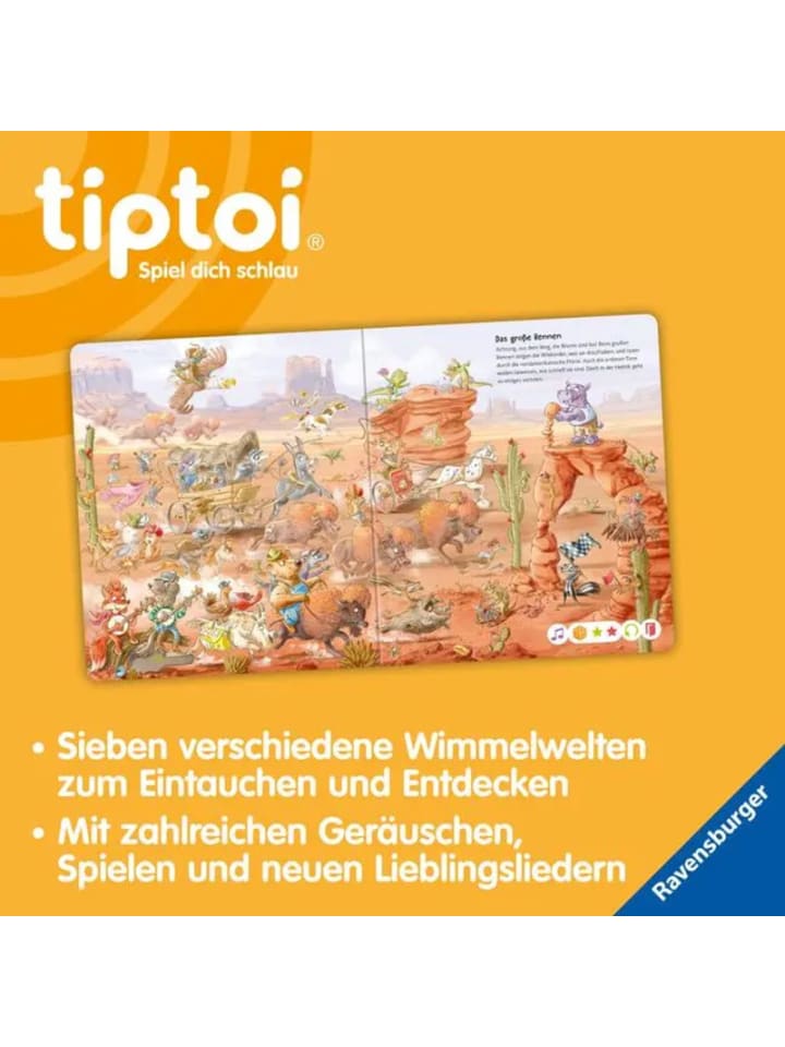 Ravensburger tiptoi® Die große Wimmelreise der Tiere günstig kaufen onesize