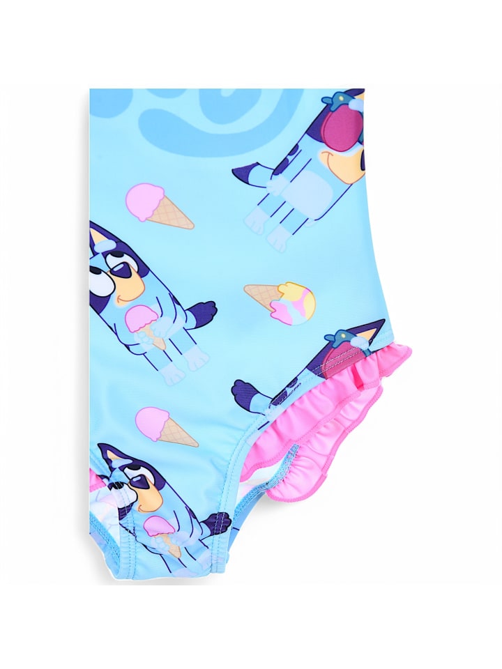 Bluey Badeanzug Bluey mit Rüschen in Hellblau günstig kaufen
