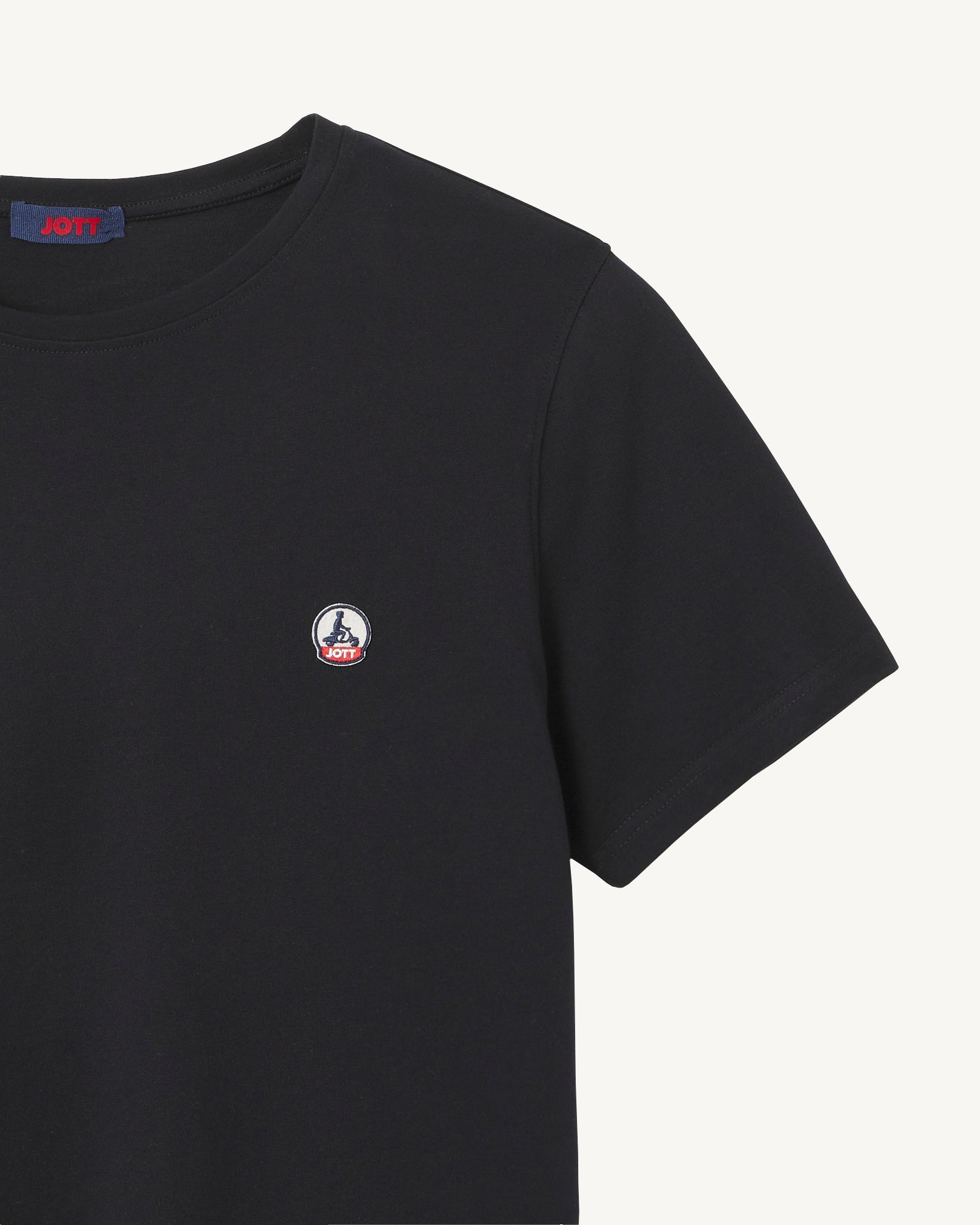 T-shirt homme en coton biologique Noir Pietro