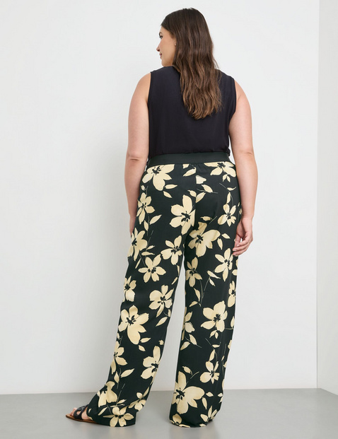 Palazzohose mit Floral-Print