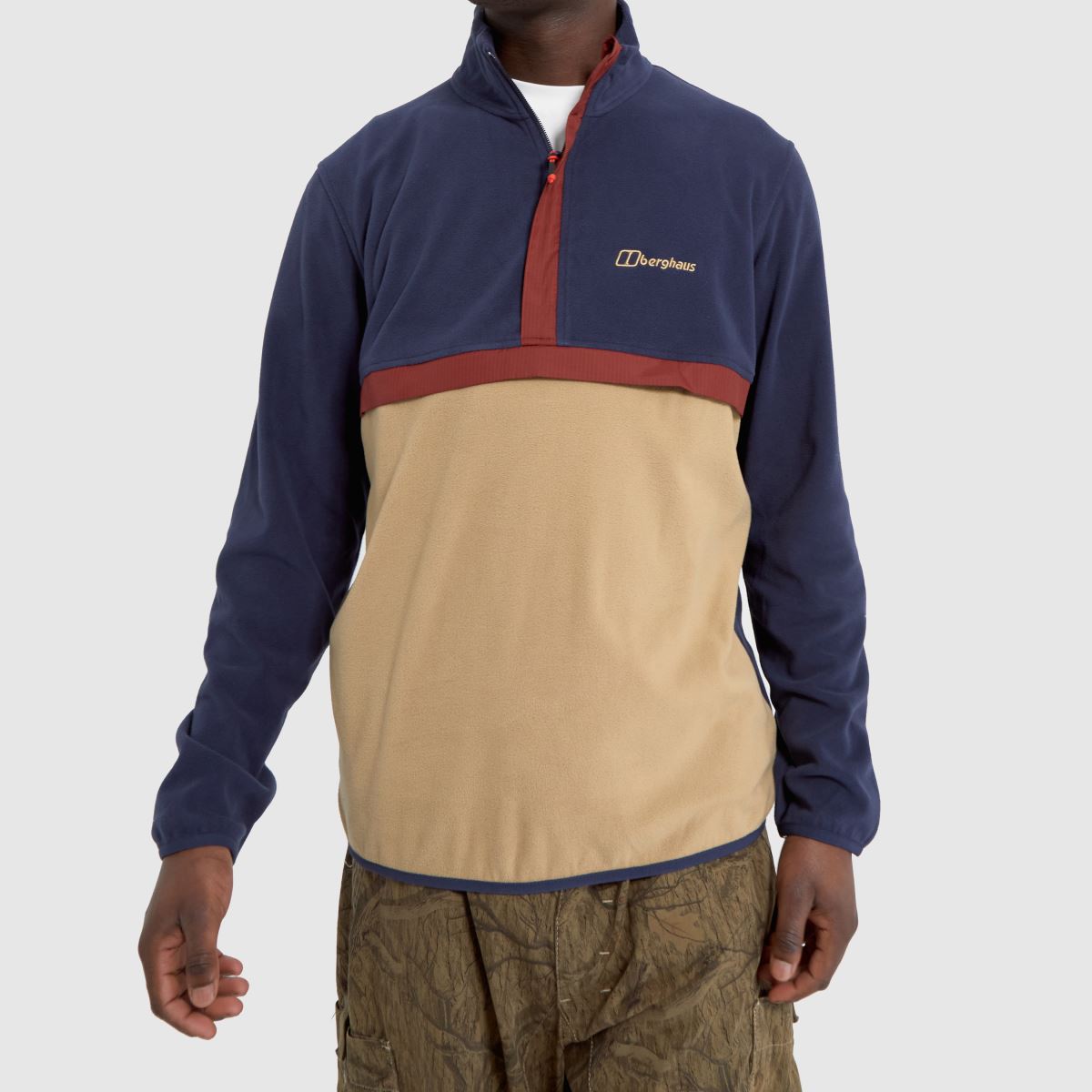 Berghaus Aslam mikro halv blixtlås fleece i taupe