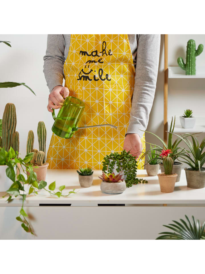 relaxdays 2 x Gießkanne in Grau/ Grün - 1 Liter günstig kaufen onesize