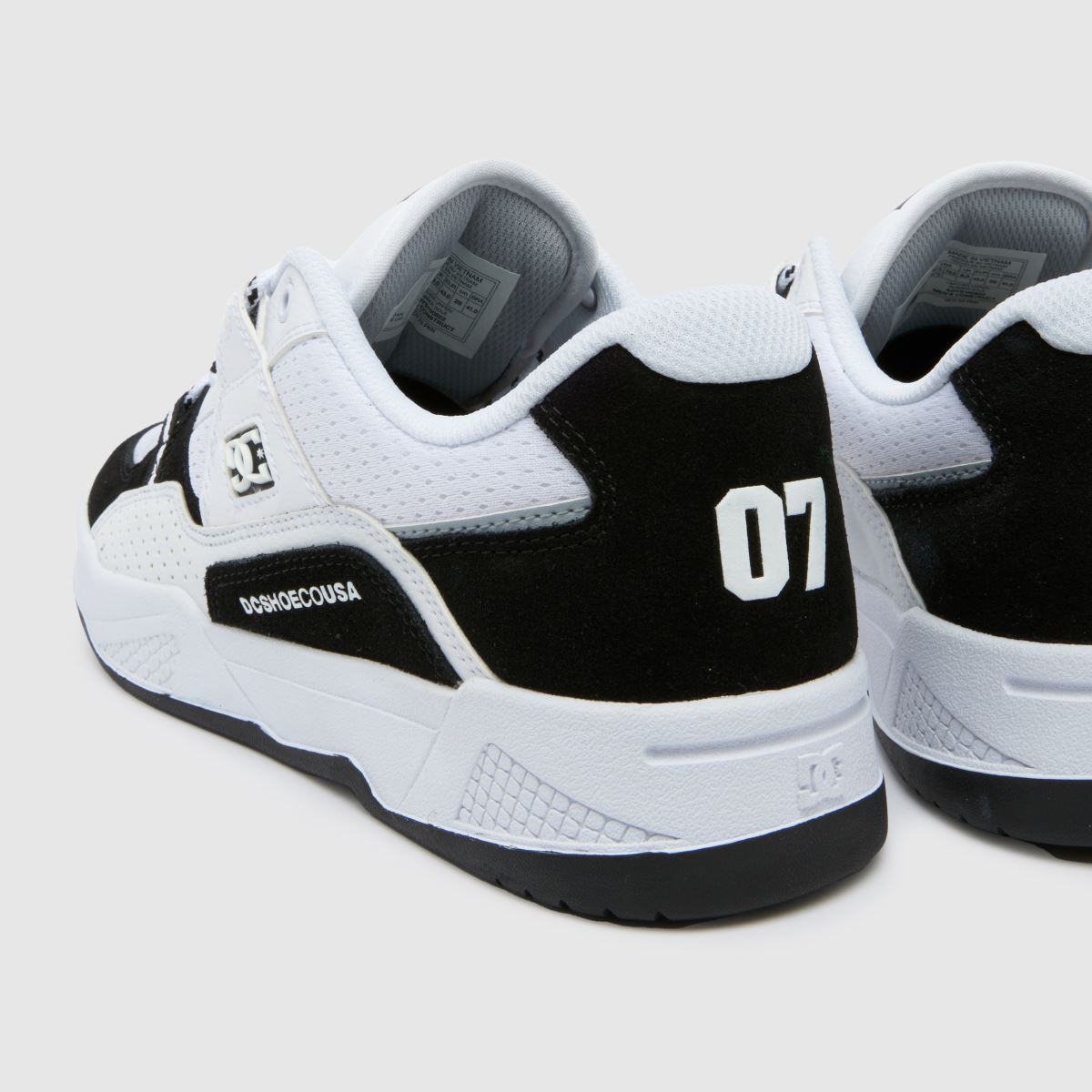 DC Construct-sneakers i vitt och svart