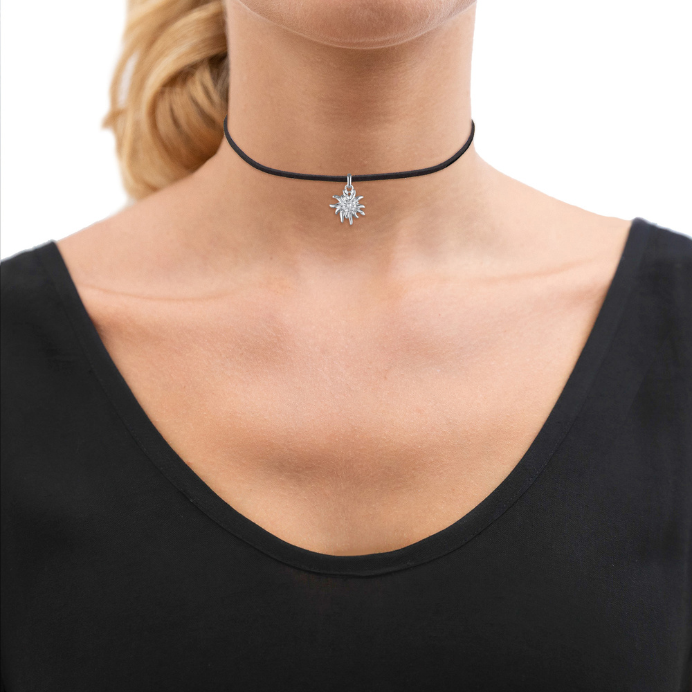 Elli Elli Collier Femme Pendentif Soleil Choker Tendance en Argent Sterling 925 collier