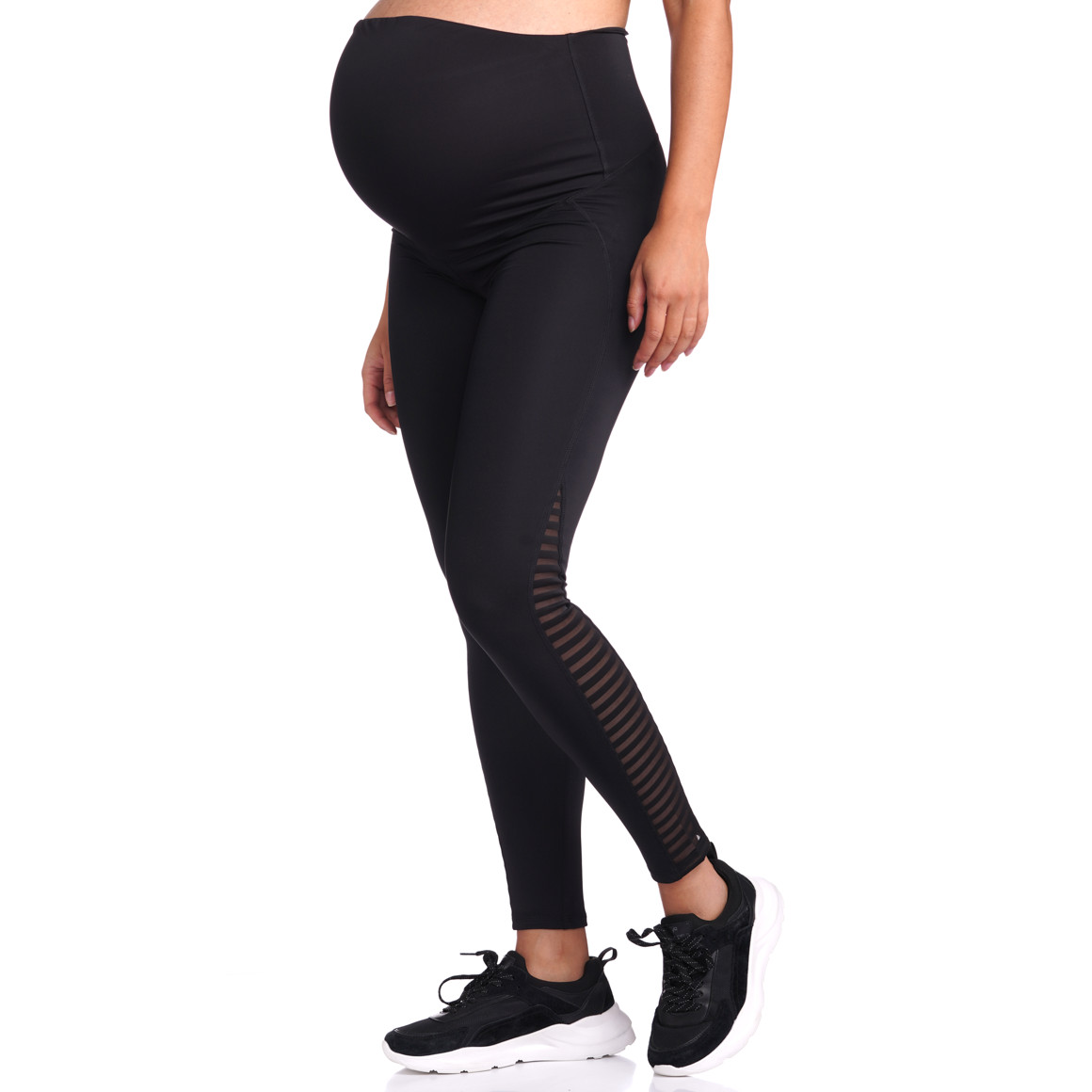 Damen Umstands-Sportleggings im Basic-Look
