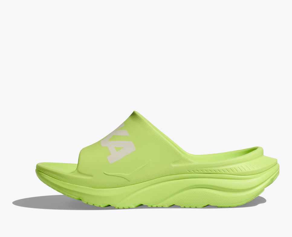Ora Athletic Slide Lettuce / White