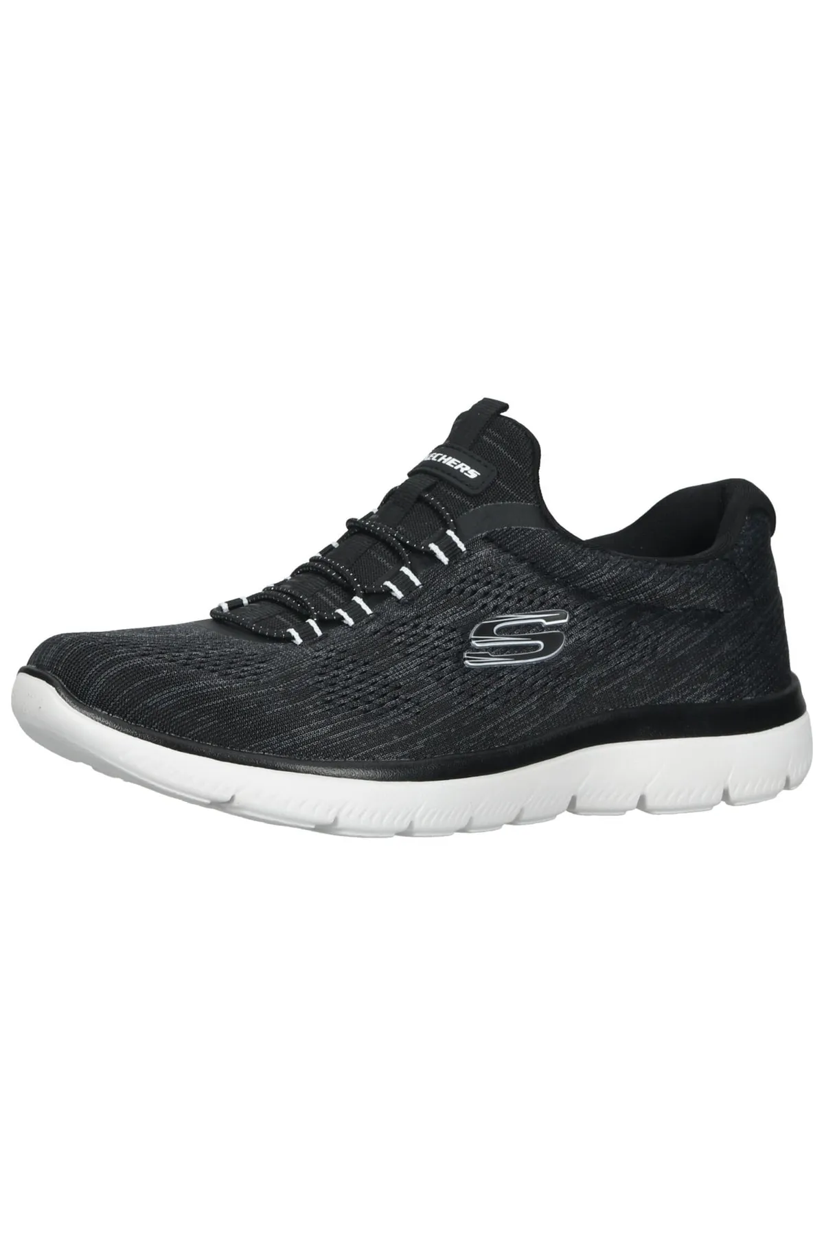 SKECHERS  Sneaker - Schwarz - Flacher Absatz