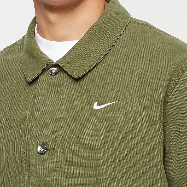 NIKE Life Unlined Chore Coat Jacket rough green/white