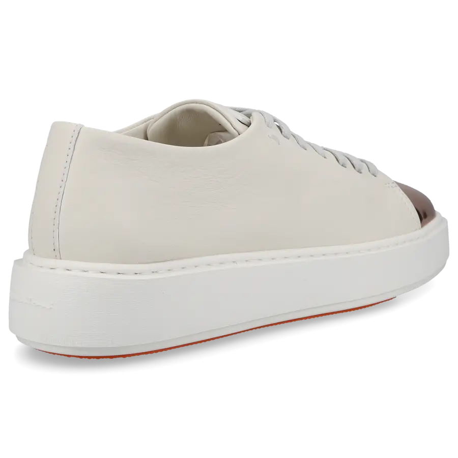 Santoni - Sneaker low 60994 Kalbsleder - weiß