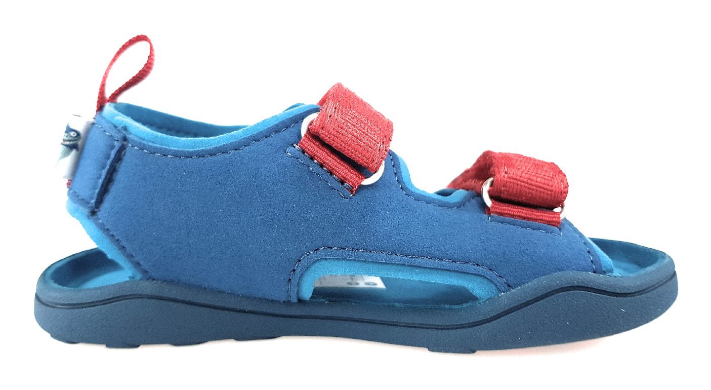 Affenzahn Vegan Airy Shark 00392-30009 Blau Navy Rot