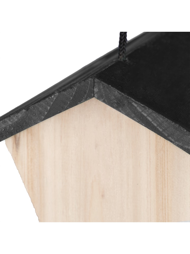 relaxdays Vogelfutterhaus in Schwarz/ Natur günstig kaufen onesize