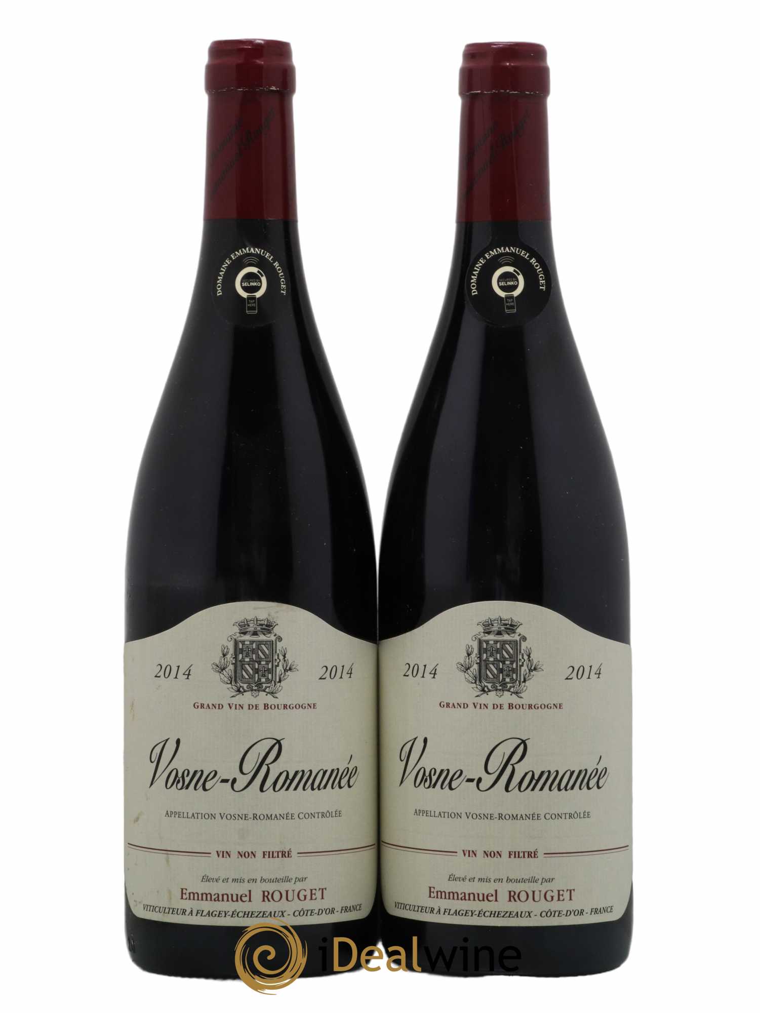 Vosne-Romanée Emmanuel Rouget  2014 - Lot de 2 Bouteilles