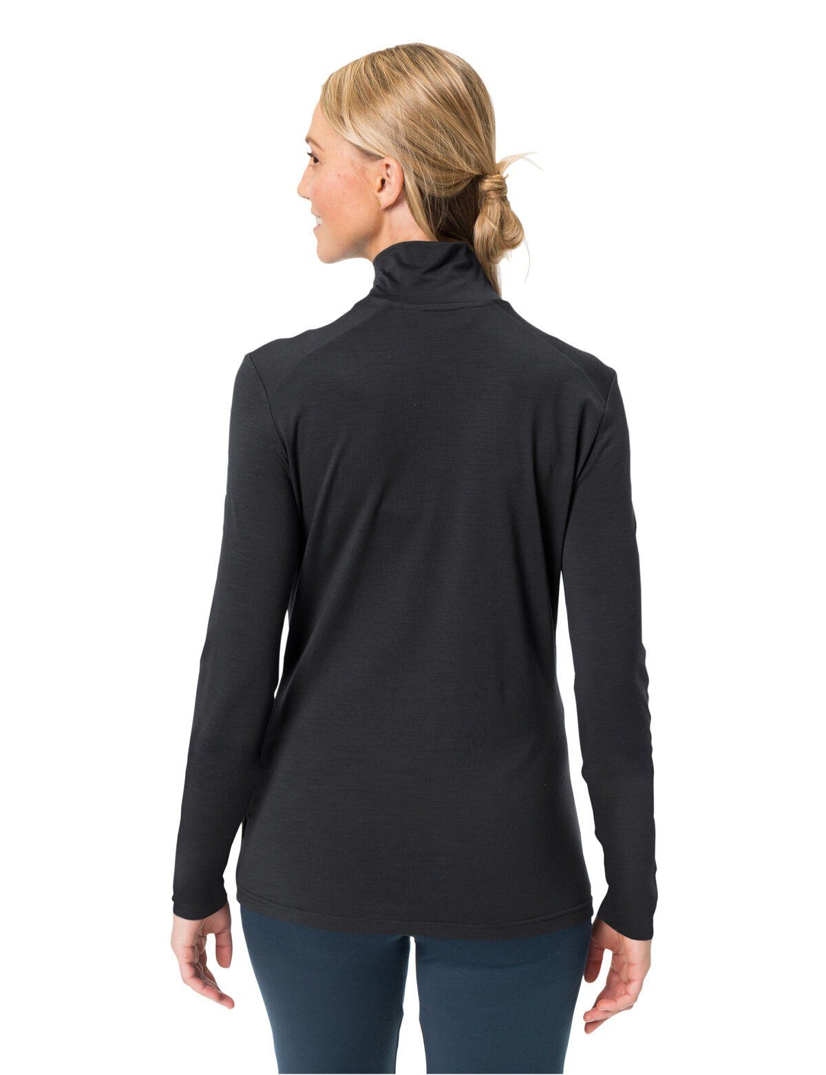 VAUDE Rundhalspullover Women's Monviso Wool Halfzip Shirt (1-tlg)