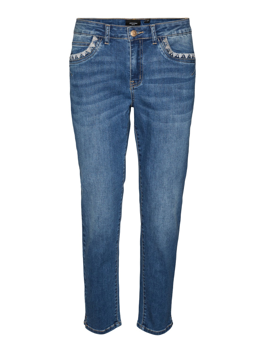 VMYOURS Mid Rise Verju00FCngt Jeans