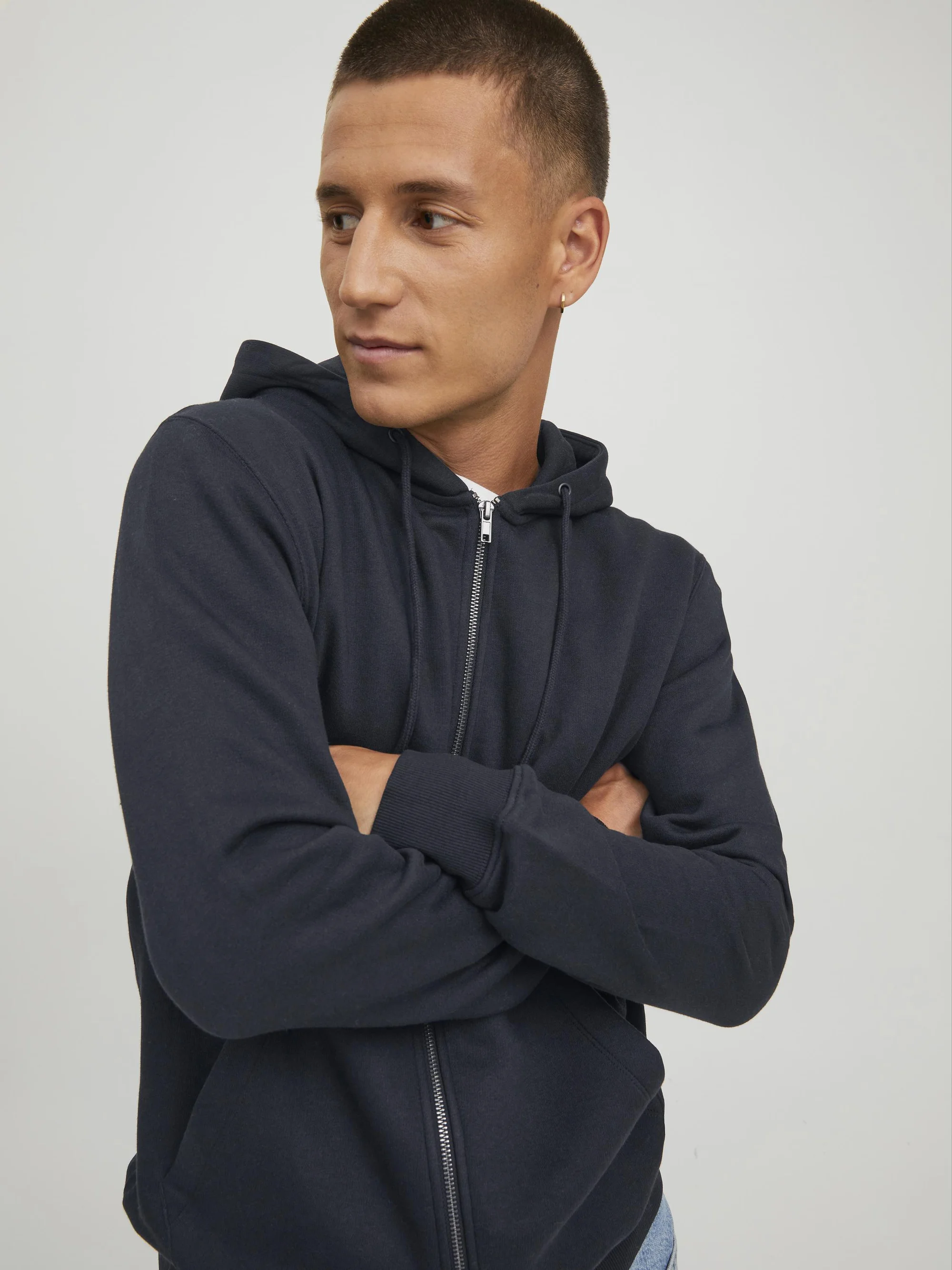 Jack & Jones JJESTAR BASIC ZIP HOOD - Sudadera con cremallera