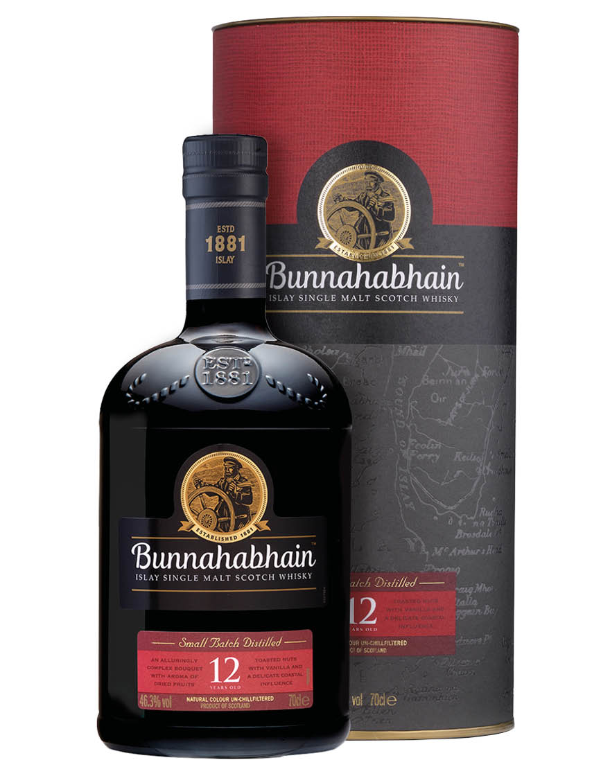Islay Single Malt Scotch Whisky 12 Years Old Bunnahabhain 0,7 ℓ, En Étui