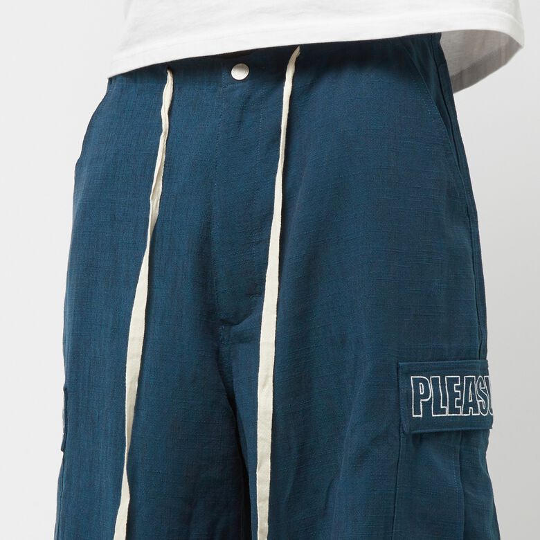 Pleasures Visitor Wide Fit Cargo Pants navy