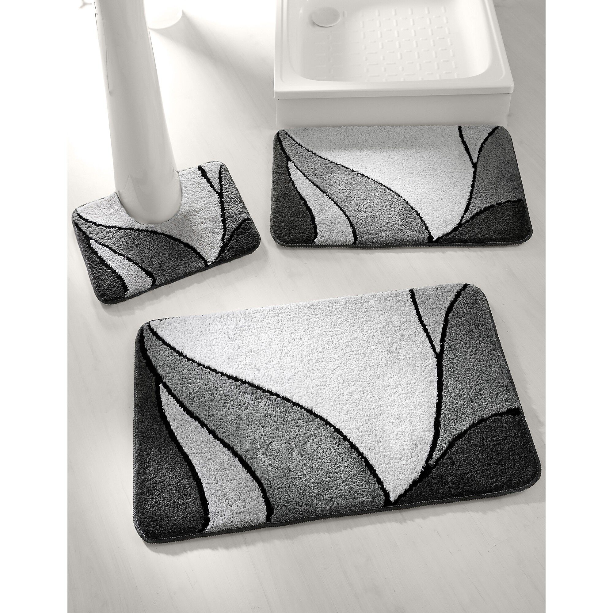 Tapis de bain motif végétal