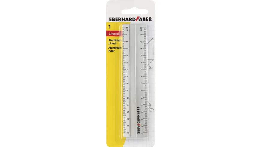 EBERHARD FABER Lineal aus Aluminium 15cm