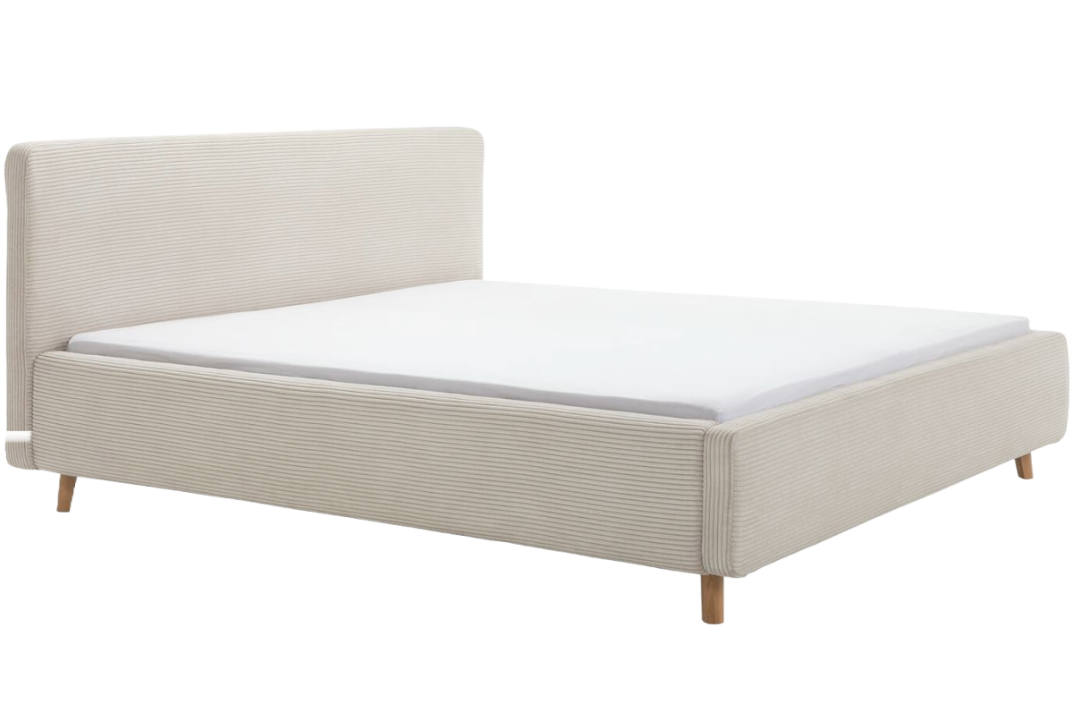 Meise Polsterbett Mattis Cord Beige 180 x 200 cm