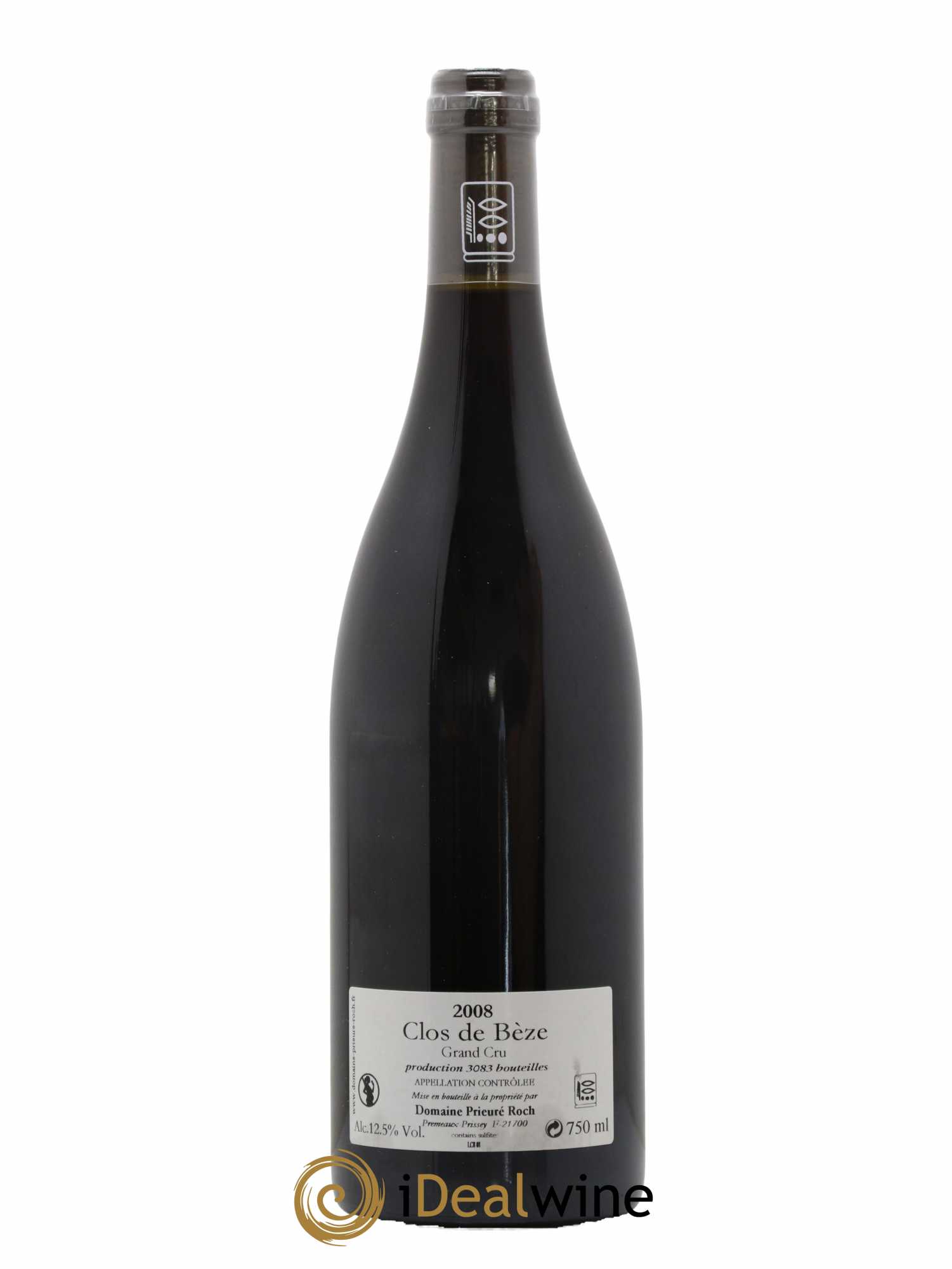 Chambertin Clos de Bèze Grand Cru Prieuré Roch  2008 - Lot de 1 Bouteille