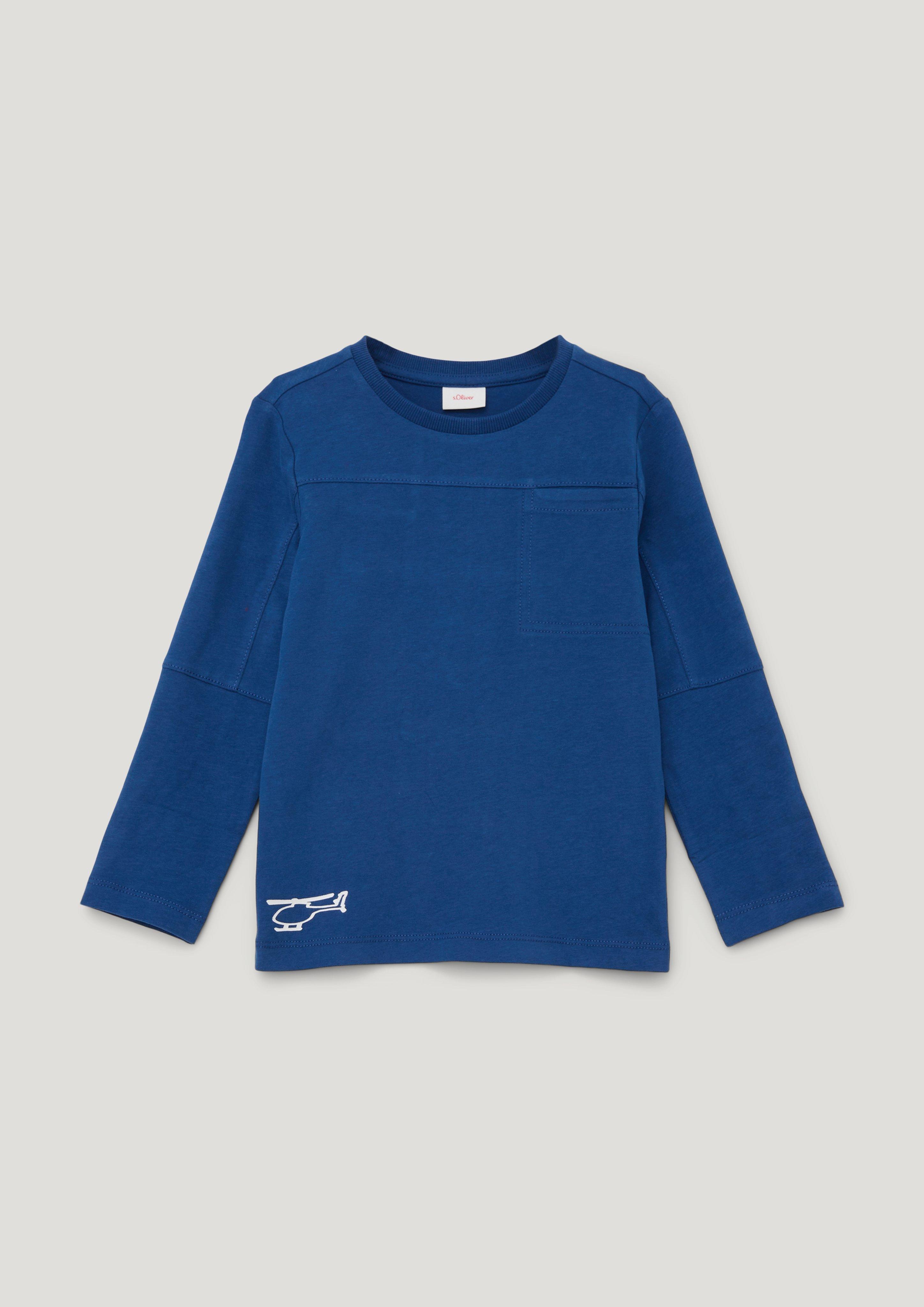 Longsleeve mit Ziernähten  2134230-5490