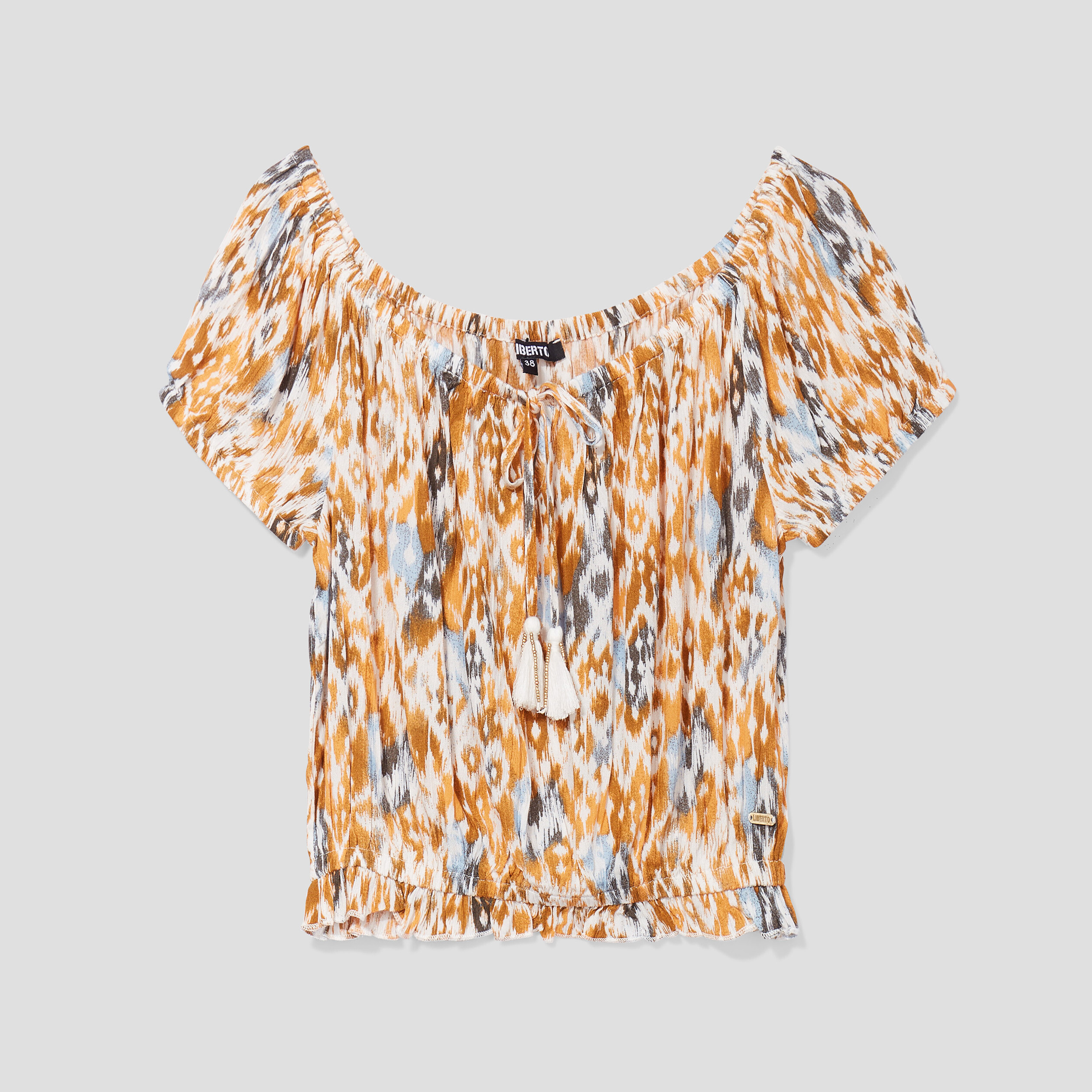 Blouse manches bouffantes Liberto ecru femme | La Halle