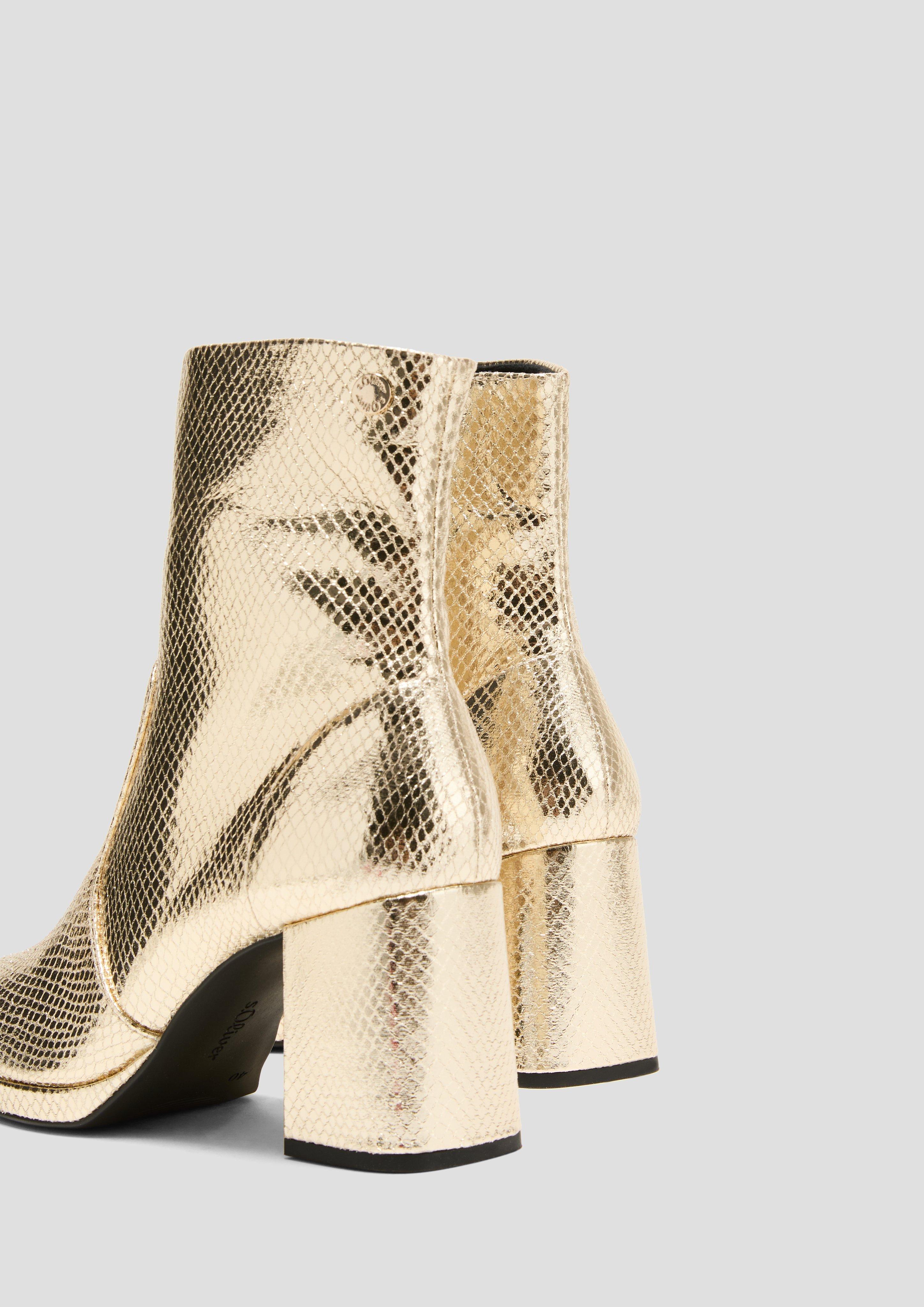 Stiefelette mit Metallic-Effekt  6008561-940