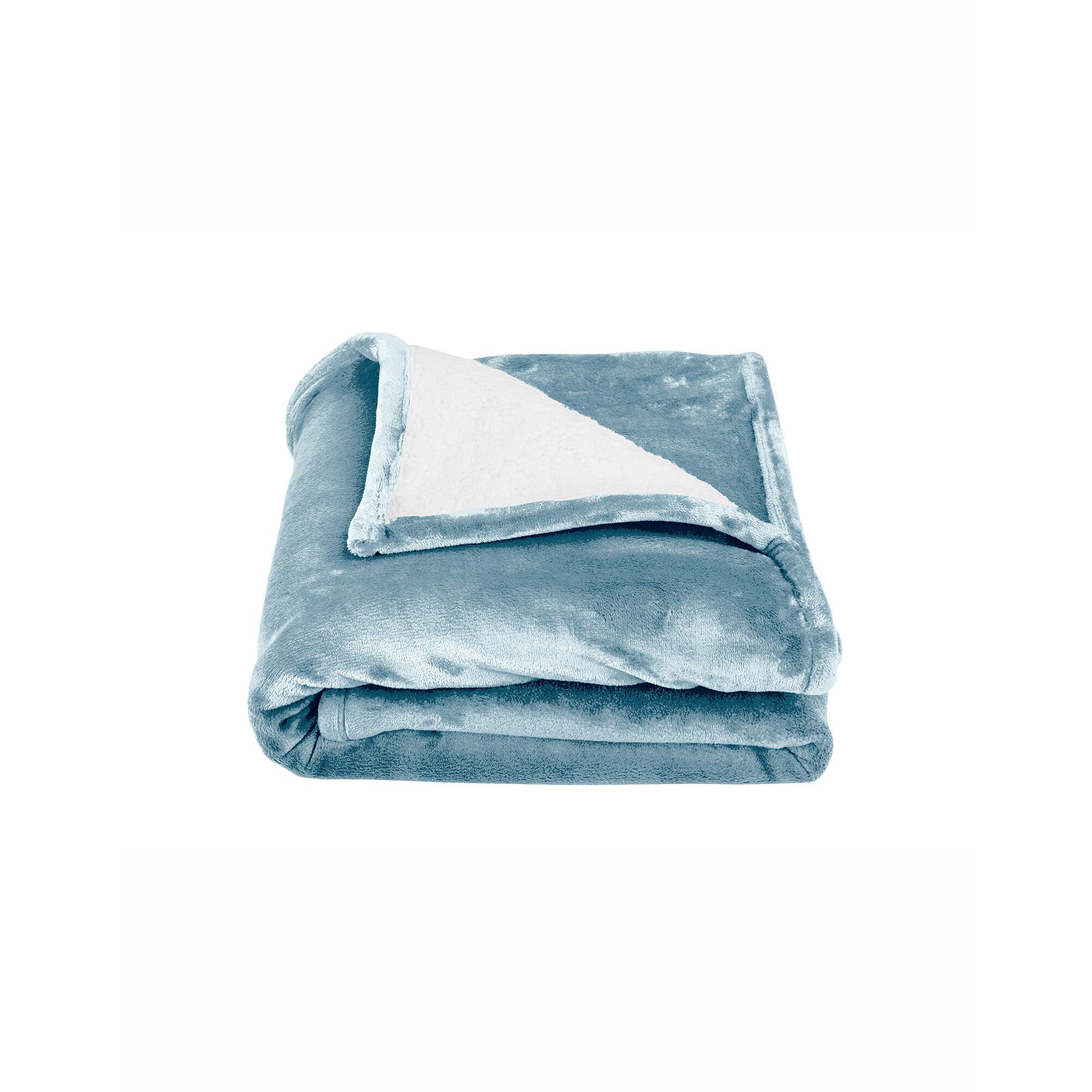 Couverture double face polaire et sherpa