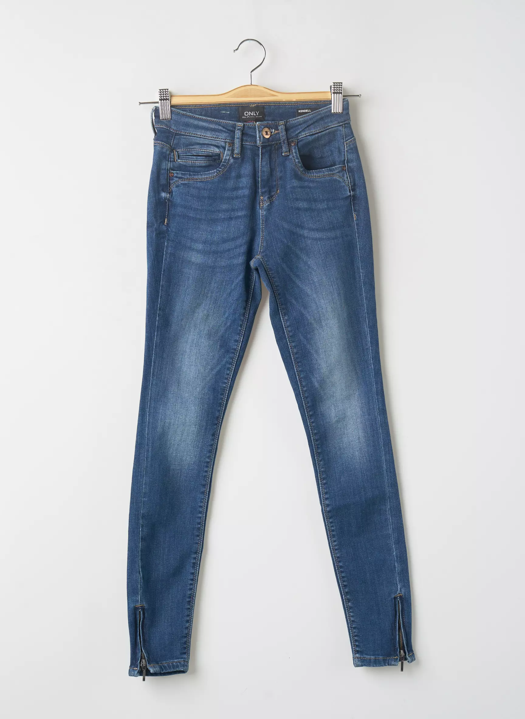 Only Jeans Skinny Femme couleur bleu