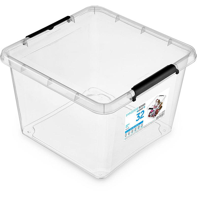 Home Oppbevaringsboks 32 l, m/klipslokk